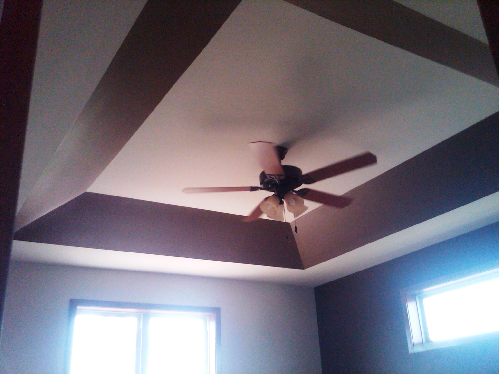 Painted Angle Same Color As Wall Painted Tray Ceilings Tray
